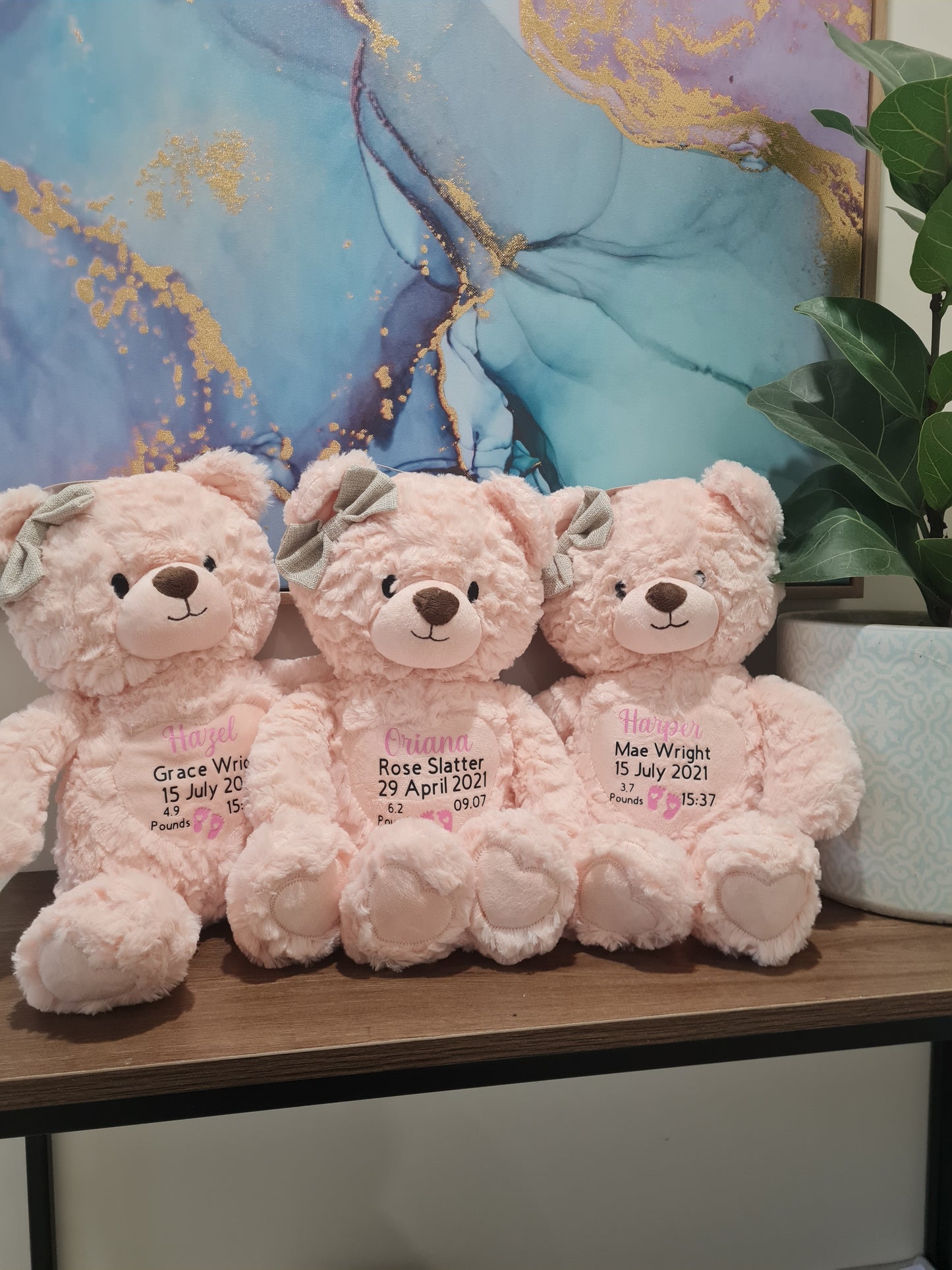 Baby Birth Detail Teddy Bears