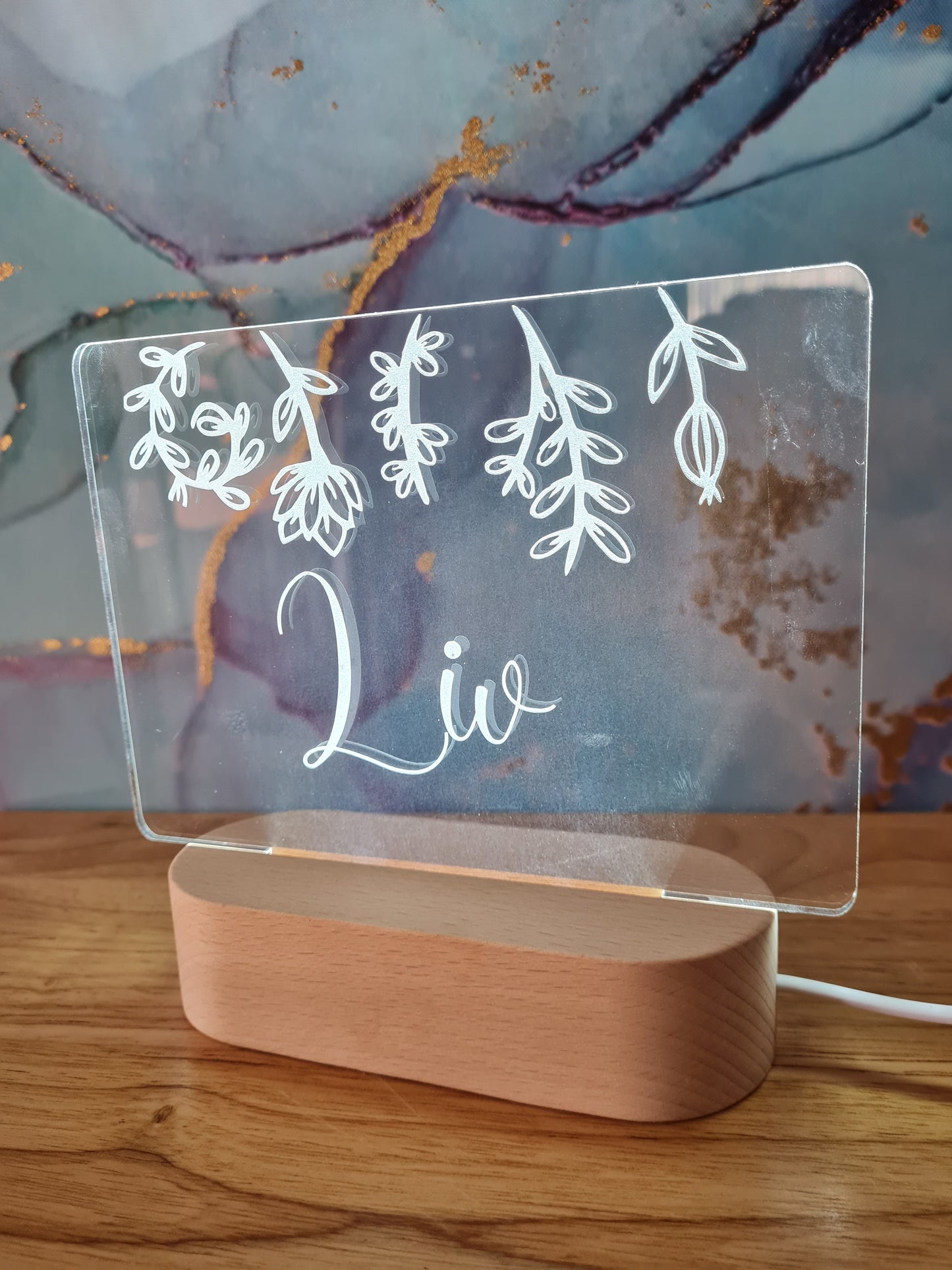 Night Light - Floral From Top