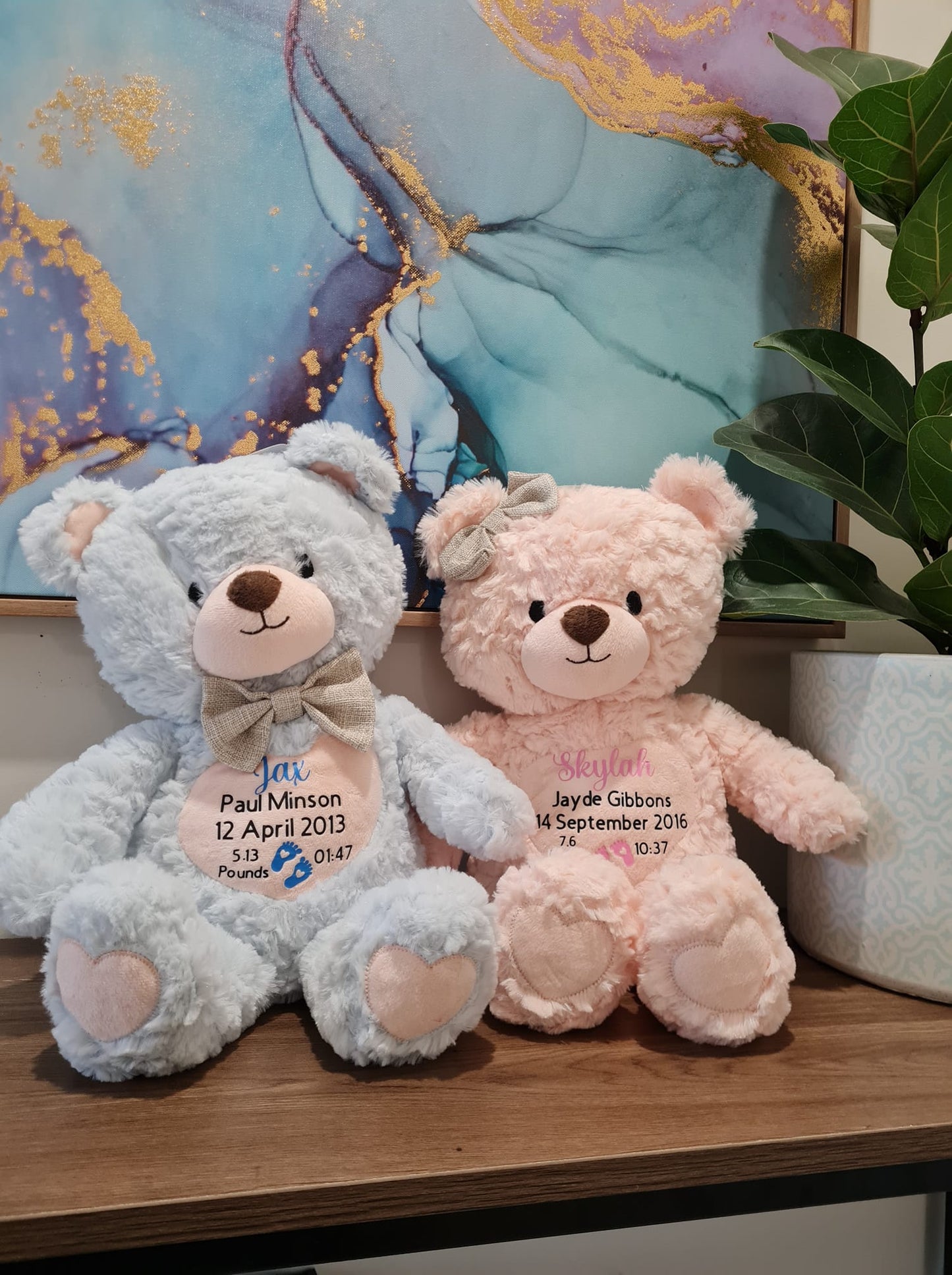 Baby Birth Detail Teddy Bears