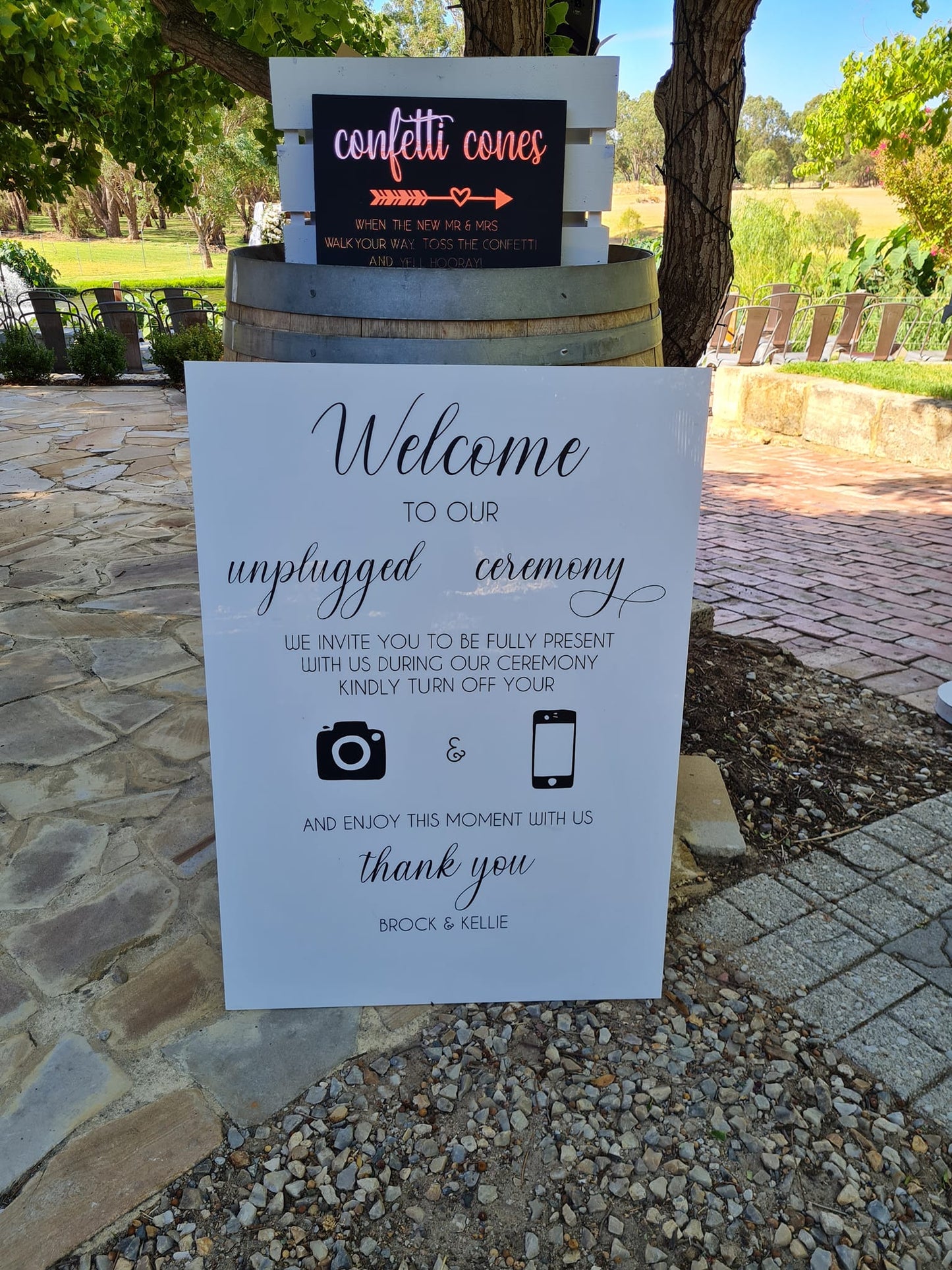 Unplugged Ceremony Sign