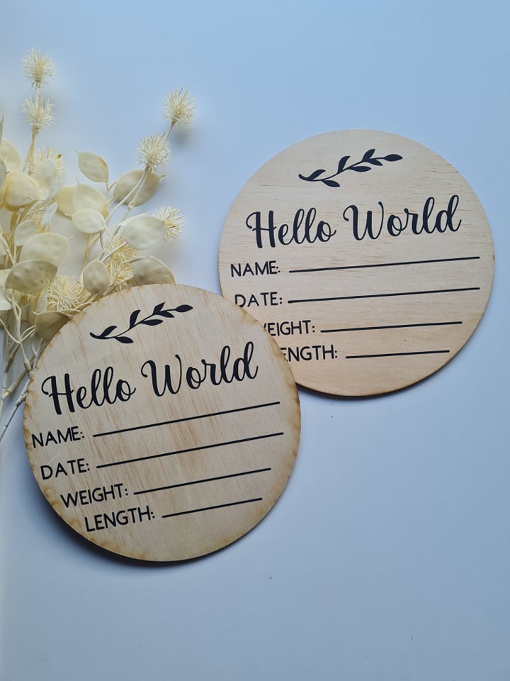 Hello World Plaque