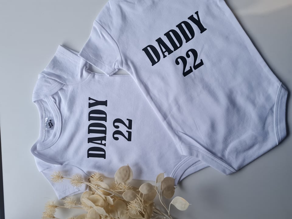 Daddy "Number" Onesie