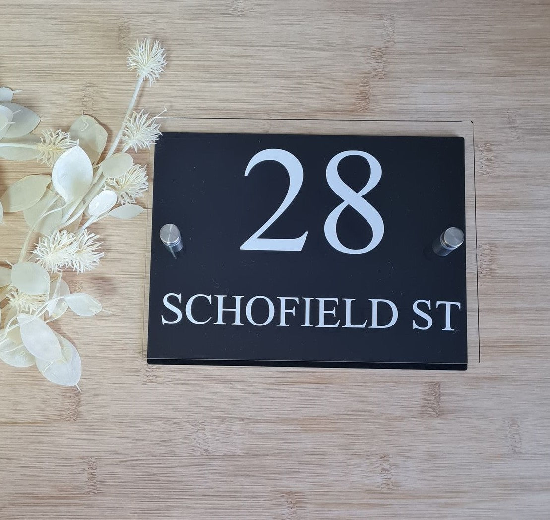 House Address Sign - Design 1