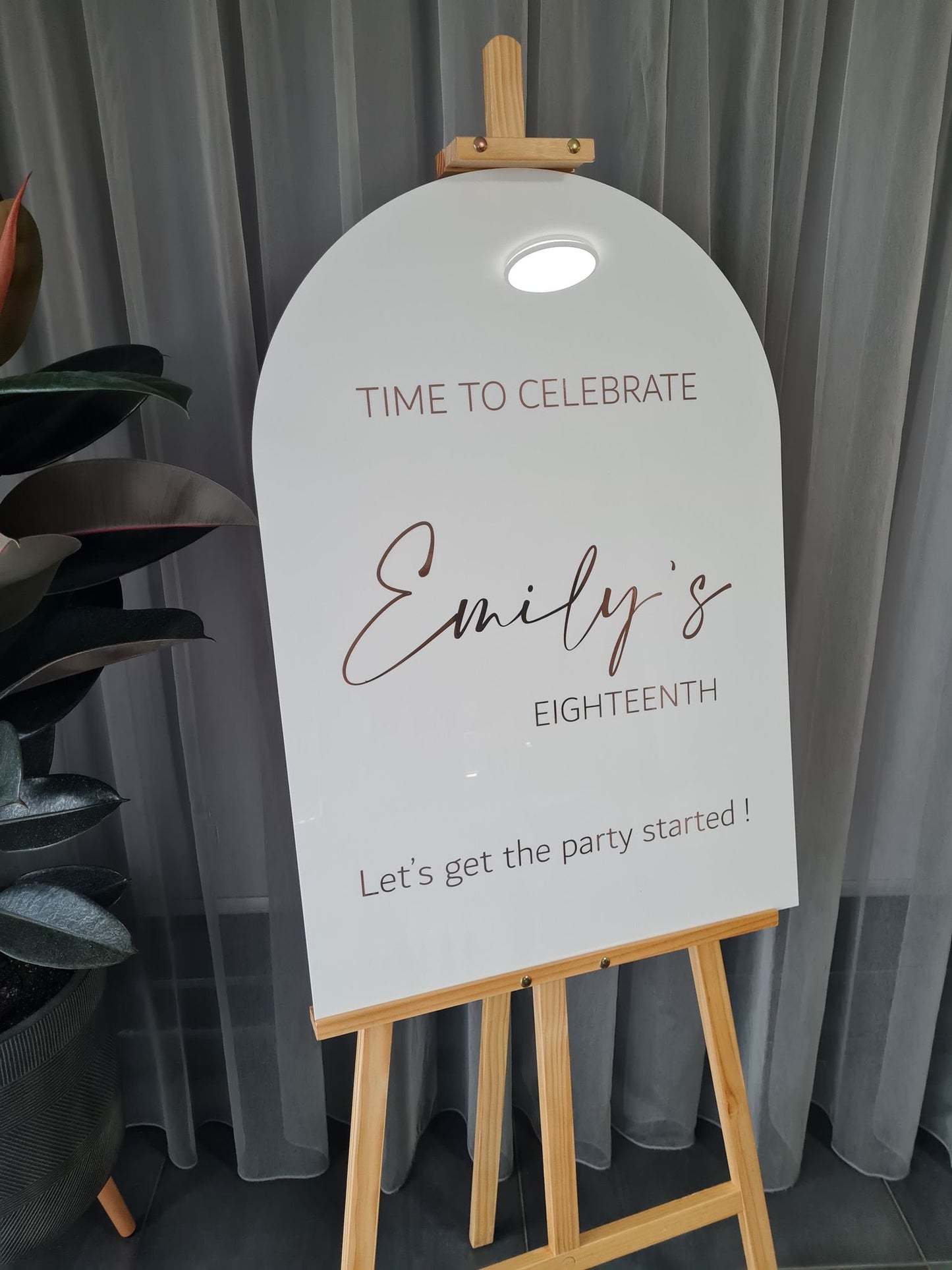 Welcome Sign Birthday Arch