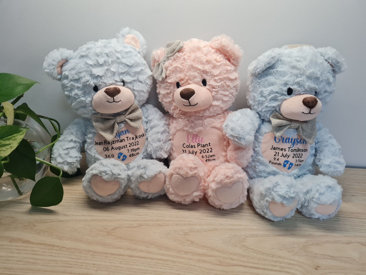 Baby Birth Detail Teddy Bears