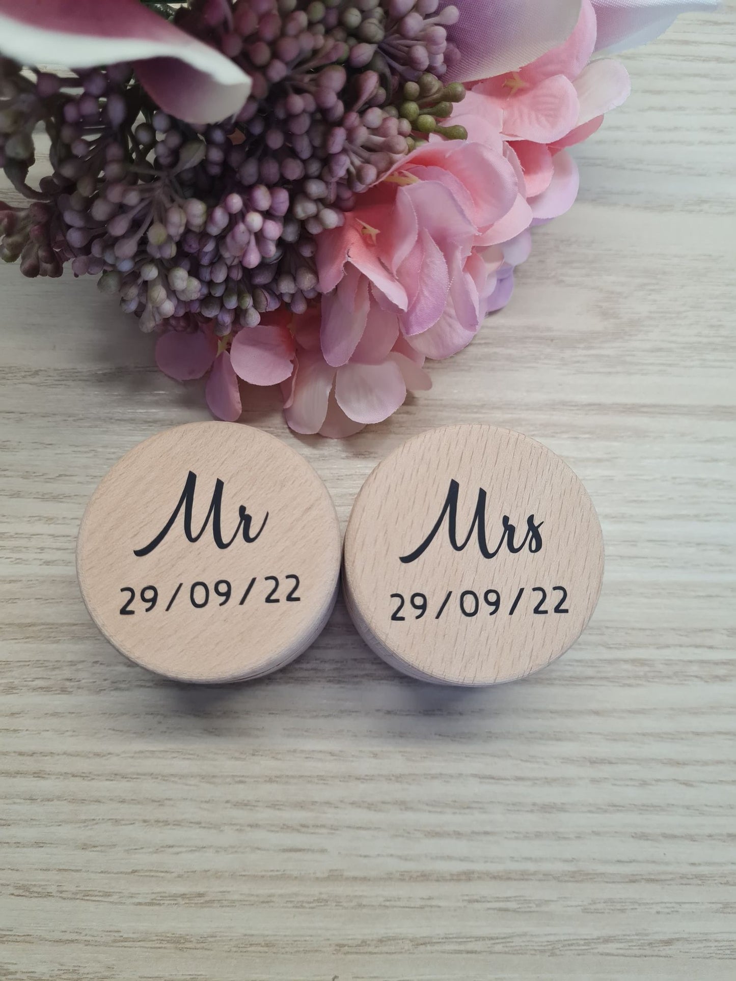 Mr & Mrs Ring Box with Date