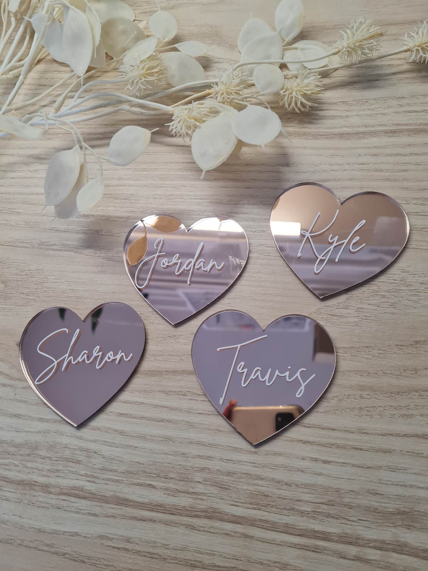 Rose Gold Place Cards