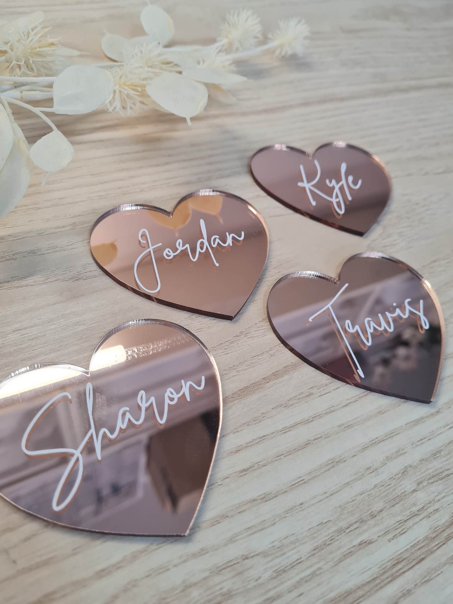 Rose Gold Place Cards