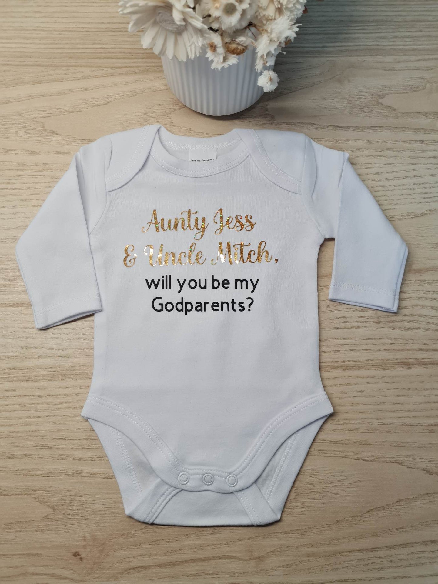Will you be my Godmother Onesie