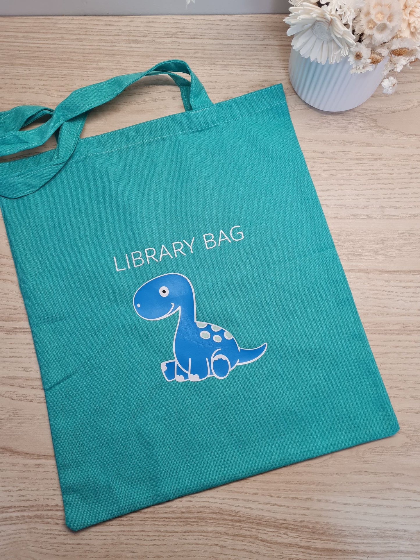 Dinosaur Library Bag