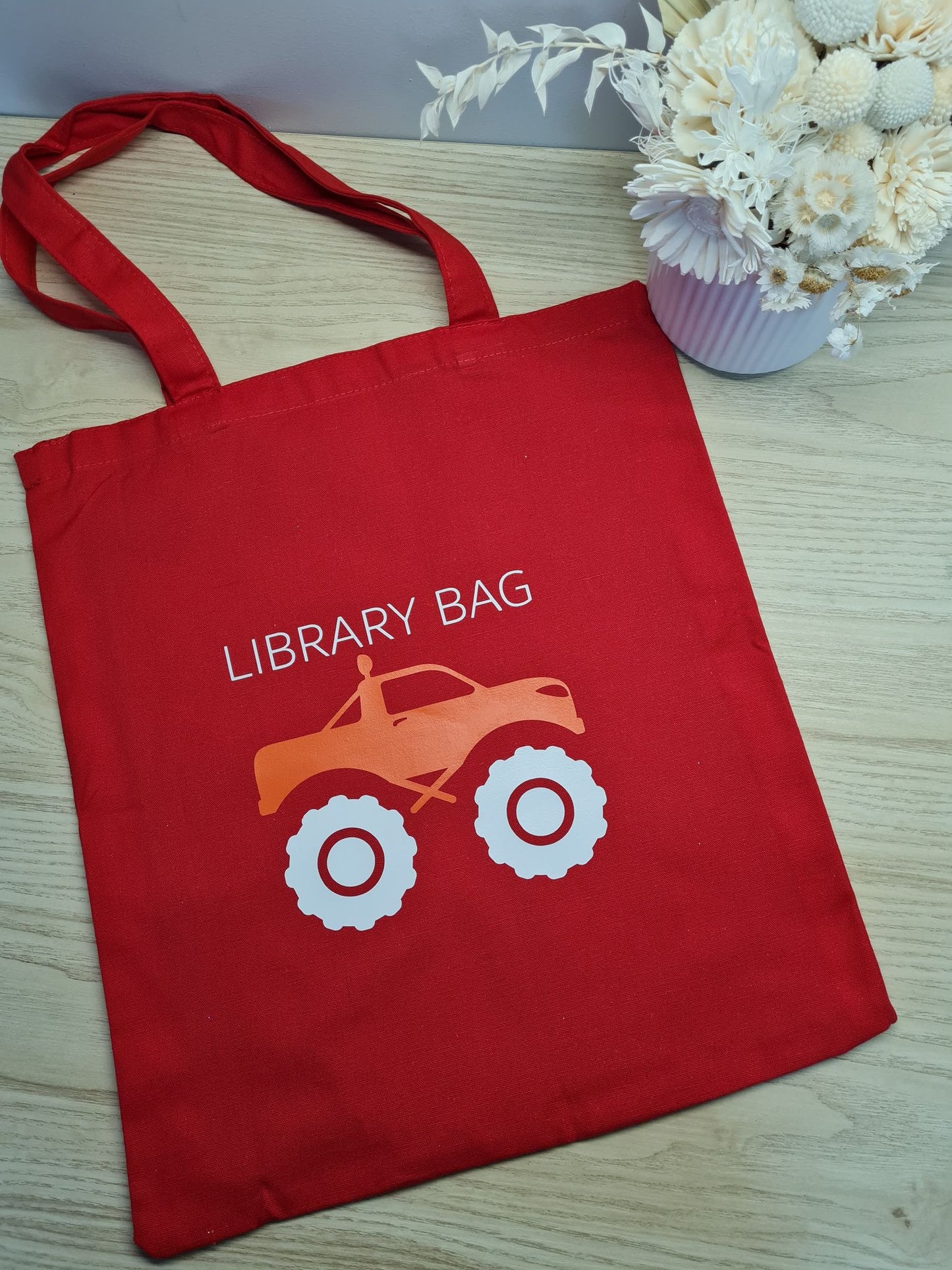 Monster Truck Library Bag