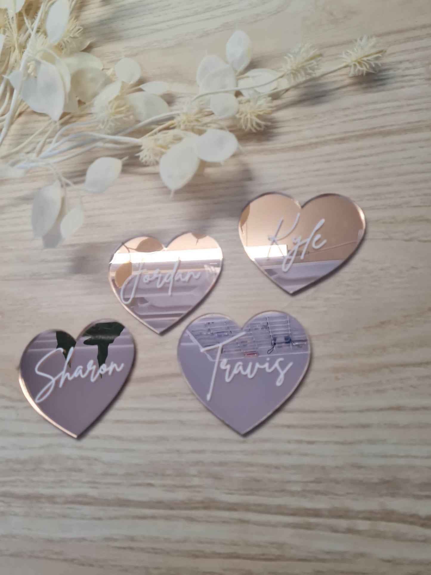 Rose Gold Place Cards
