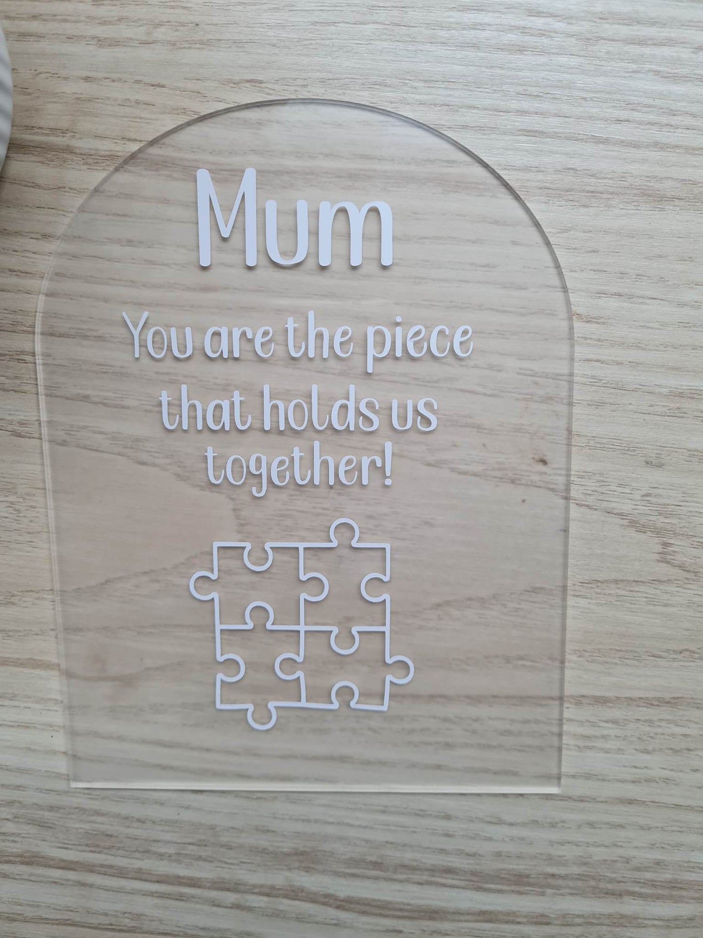 Piece that Holds us Together Plaque