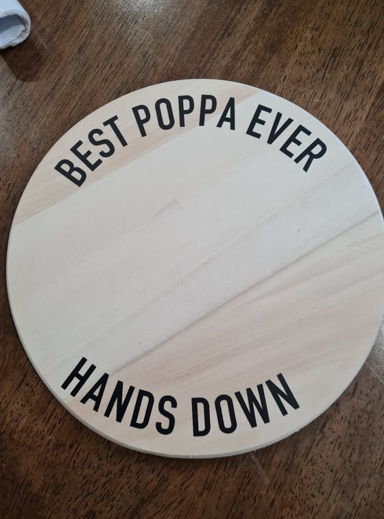 Best Dad/ Pop Ever Hands Down Plaque