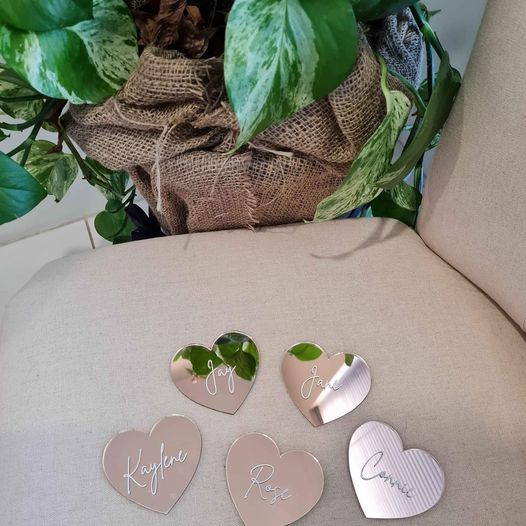 Rose Gold Place Cards
