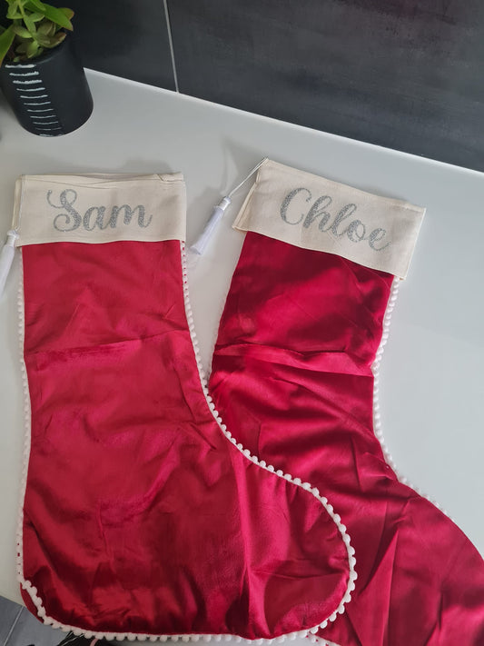 Velvet Santa Stockings