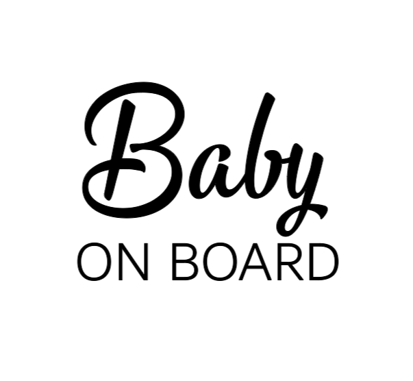 Baby on Board Decal v4