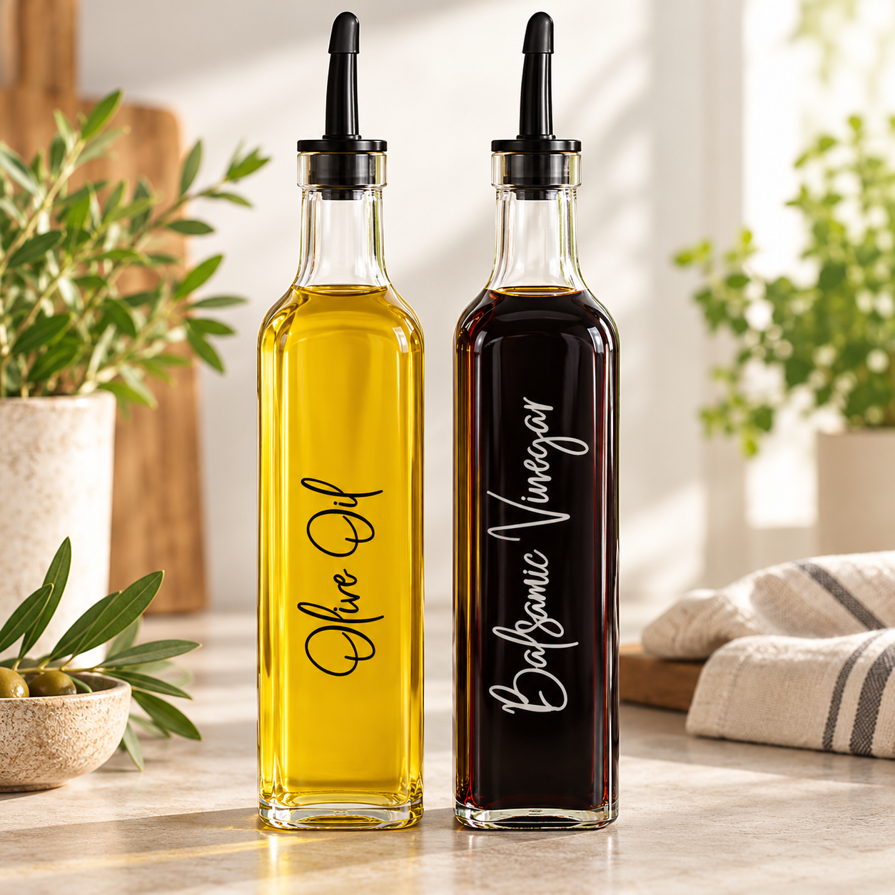 Custom Kitchen Bottle Labels