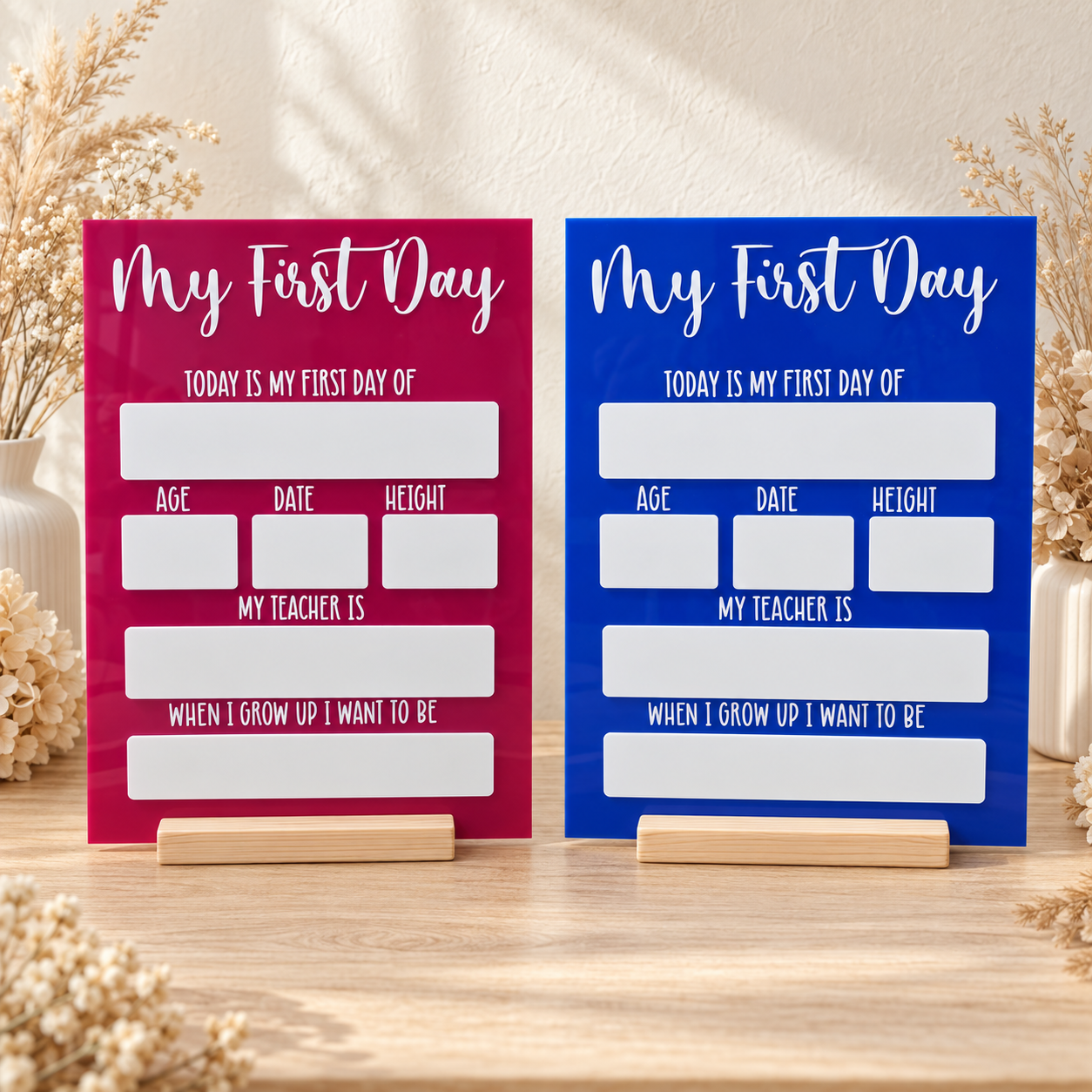 First & Last Day Board – Classic Design