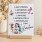 Personalised Unicorn & Fairy Affirmation Plaque