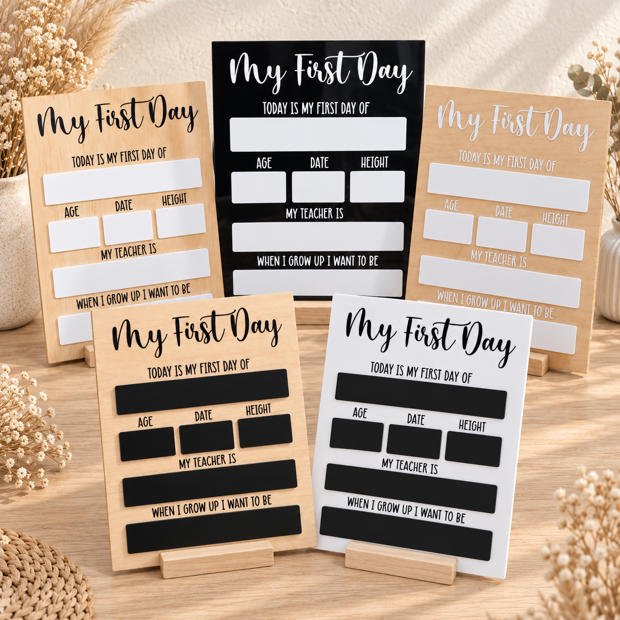 First & Last Day Board – Classic Design