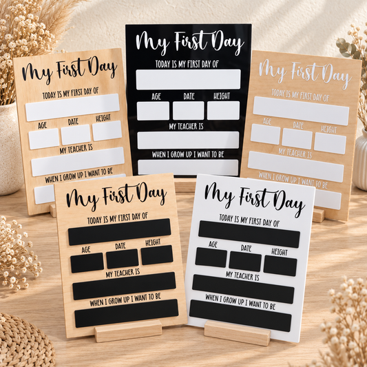 First & Last Day Board – Classic Design