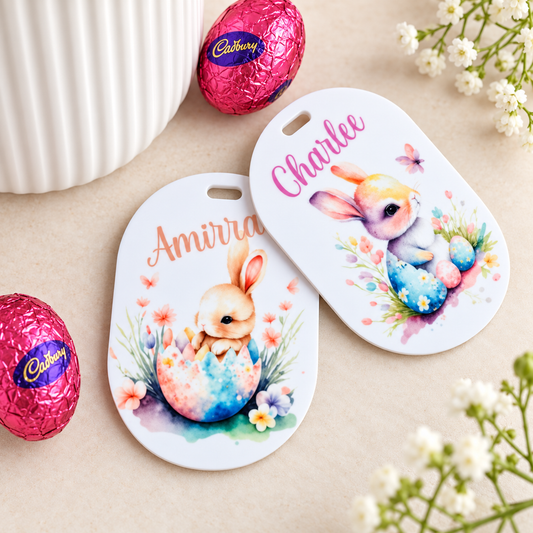 Personalised Easter Bunny Bag Tag