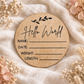 Hello World Birth Announcement Disc
