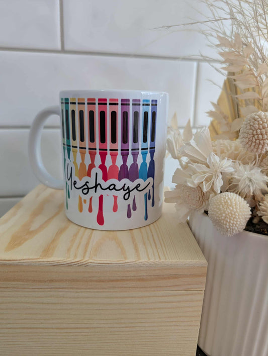 Rainbow Crayon Mug