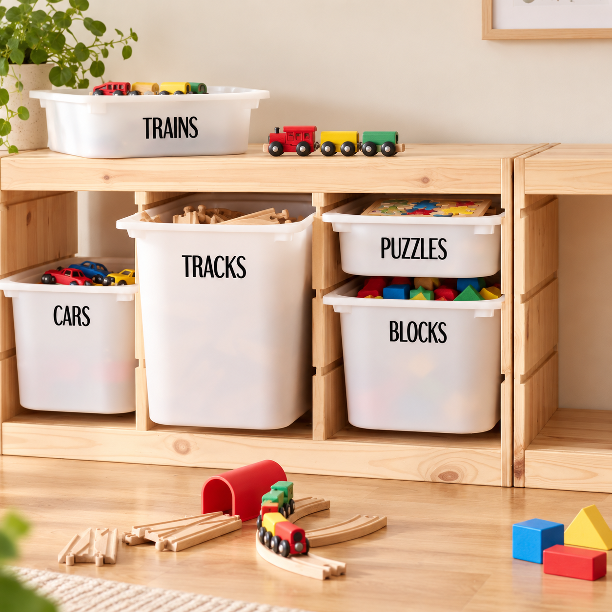 Custom Toy Storage Labels – Self Apply Decals