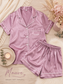Personalised Satin Short Set Pyjamas
