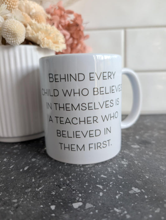 Rainbow Teacher Believed Mug
