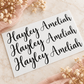 Personalised Name Stickers – Self Apply Vinyl Decals