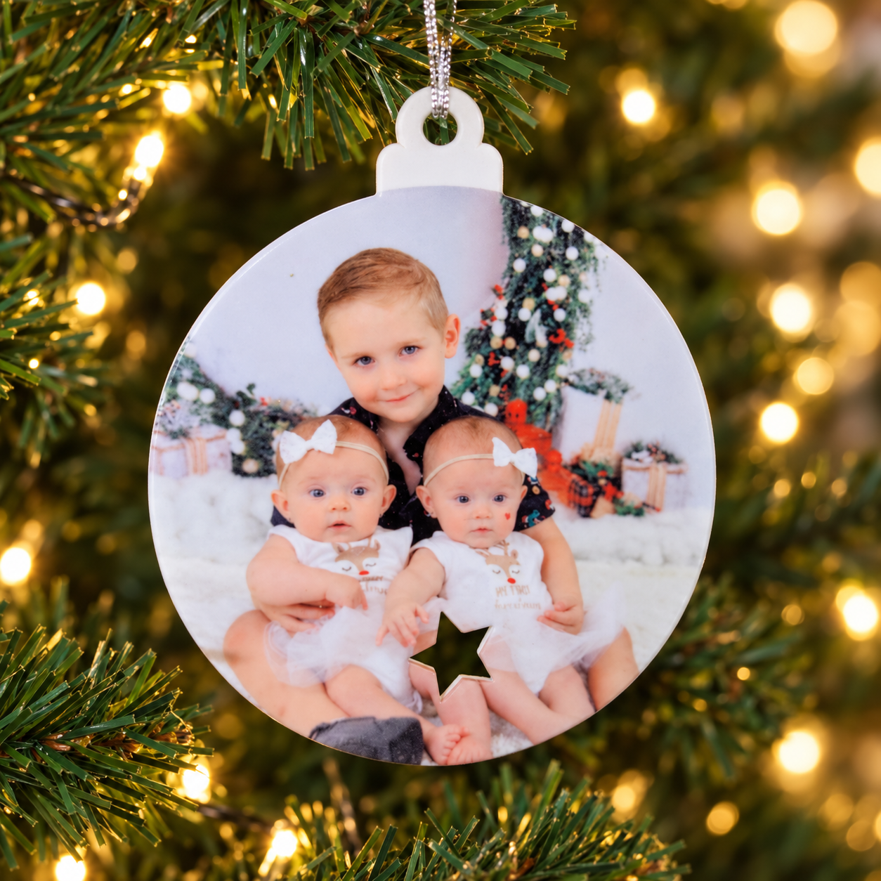 Personalised Photo Christmas Bauble