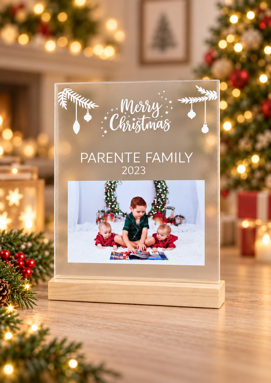 Personalised Family Christmas Photo Frame