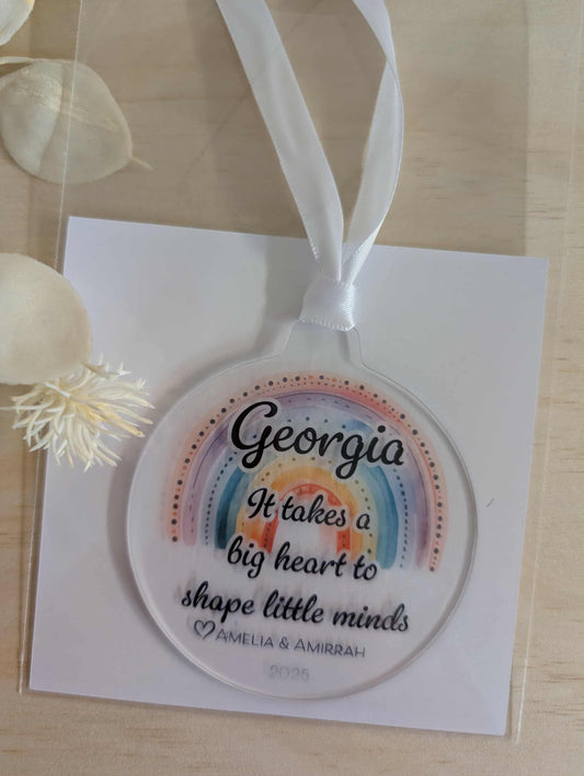 Christmas Bauble - It Takes a Big Heart to Shape Little Minds