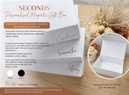Seconds Personalised Magnetic Gift Box