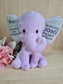 Baby Birth Detail Elephant - Lilac