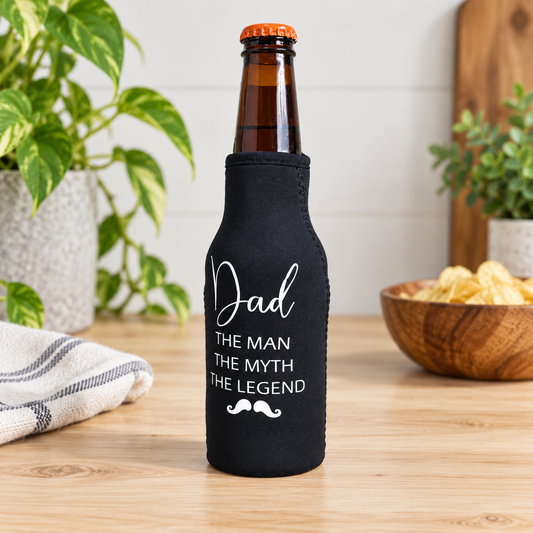 Personalised Dad Zipper Stubby Holder