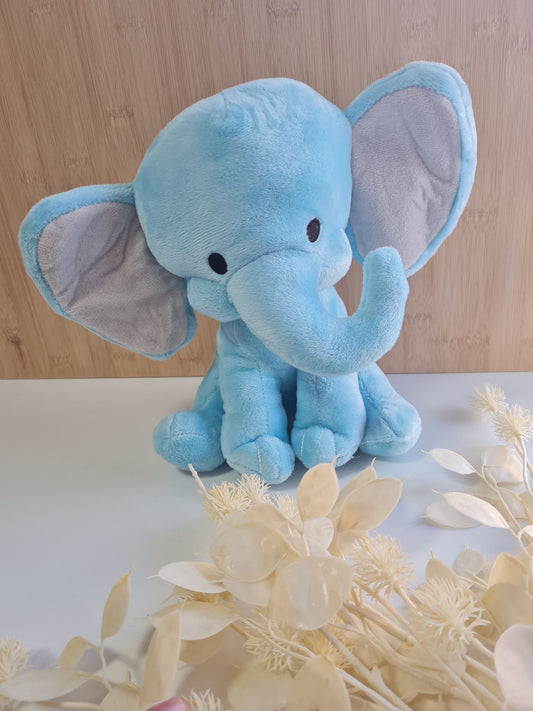 Baby Birth Detail Elephant - Blue Light Ear