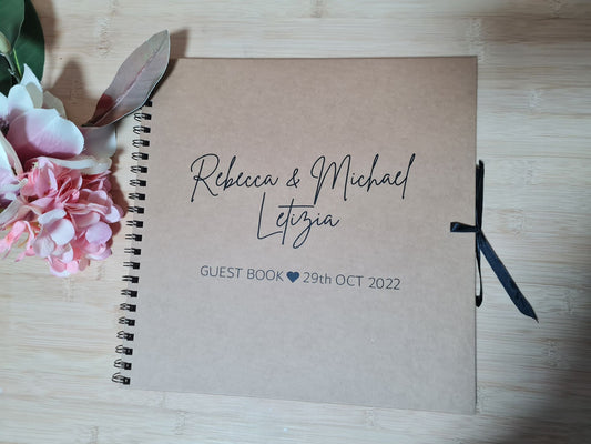 Guest Book with Date and your Font