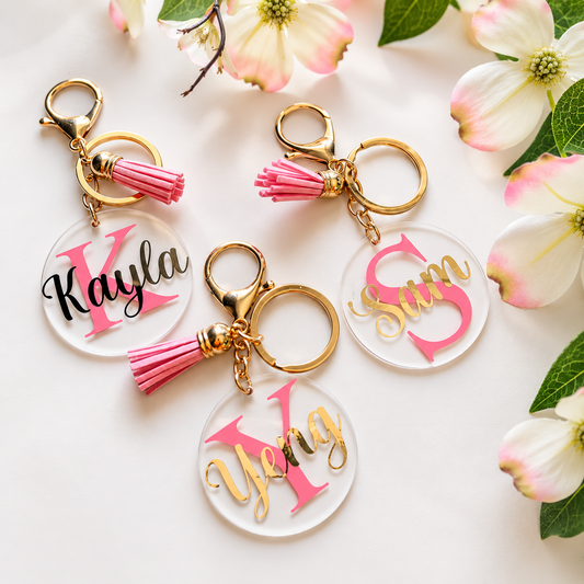 Personalised Acrylic Name Keychain