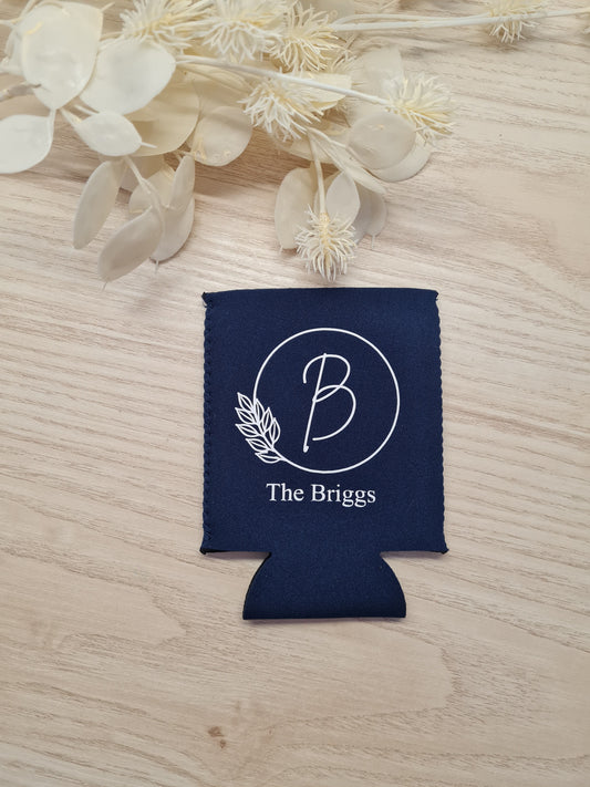 Wedding Favour Stubby Holders Leaf Design