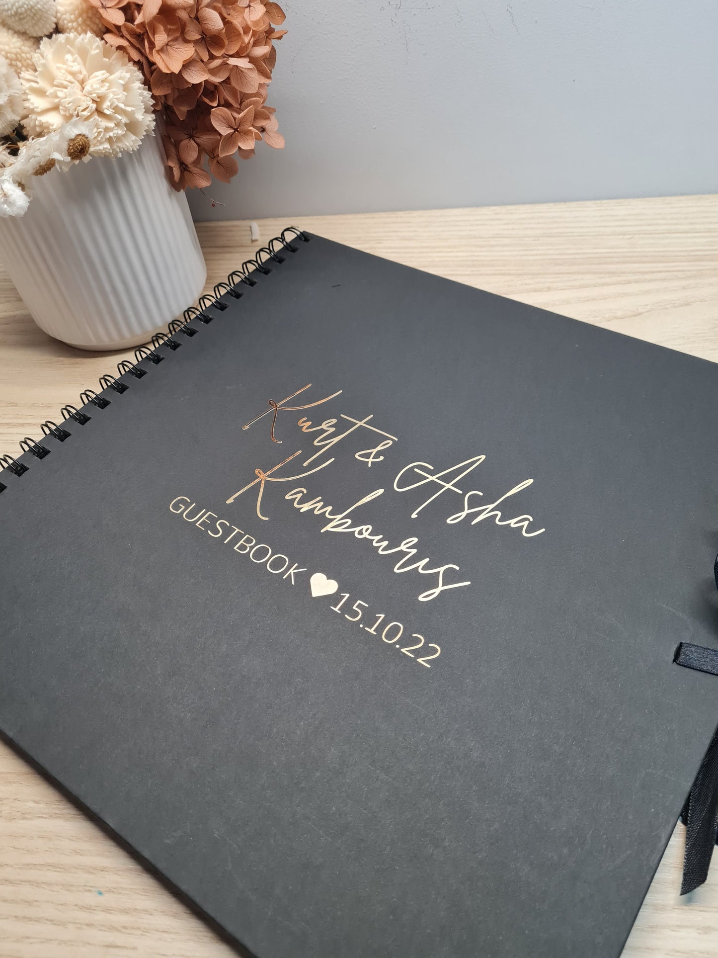 Guest Book with Date and your Font