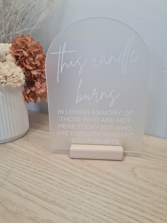This Candle Burns Sign V1
