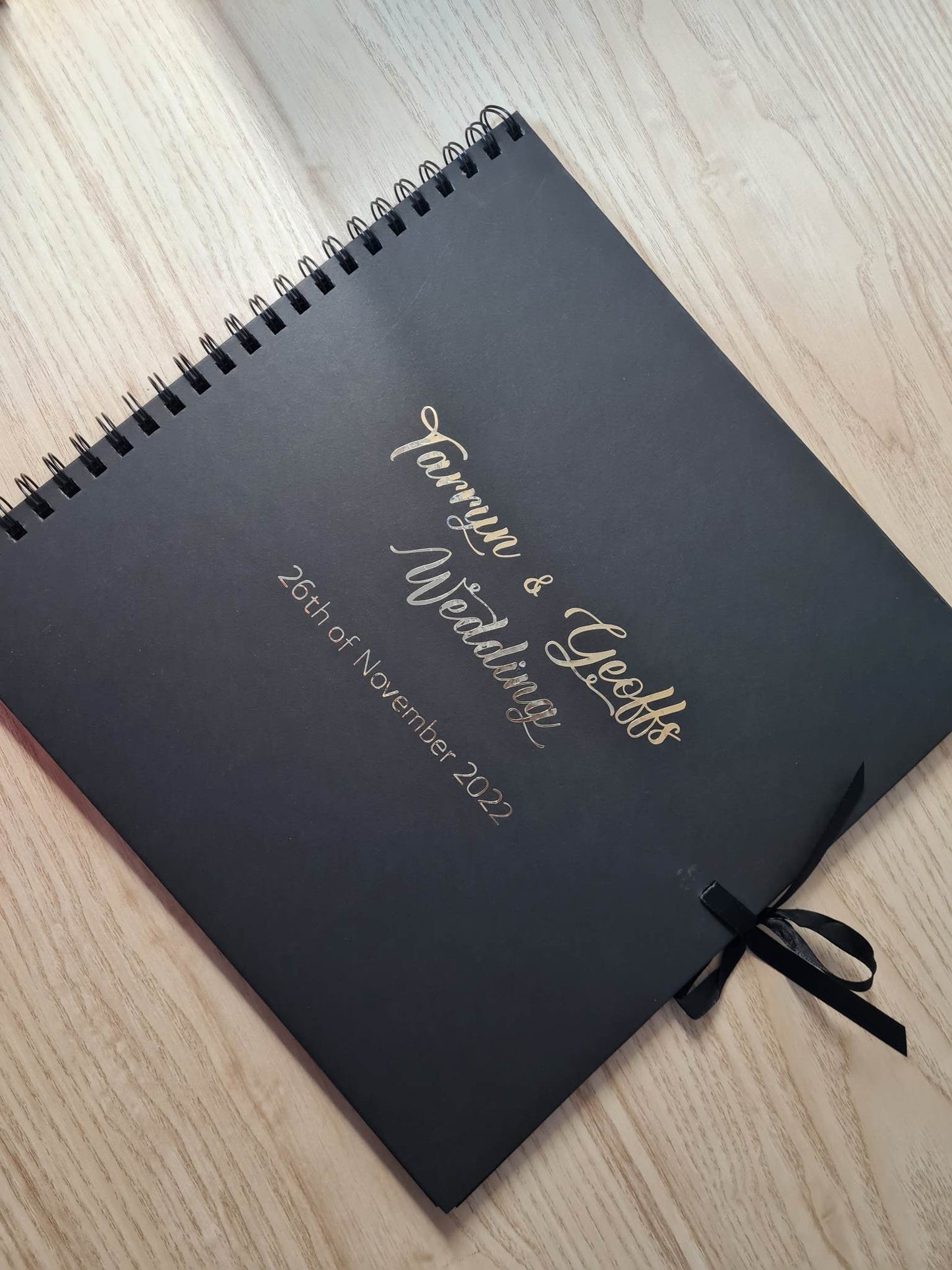 Guest Book with Date and your Font