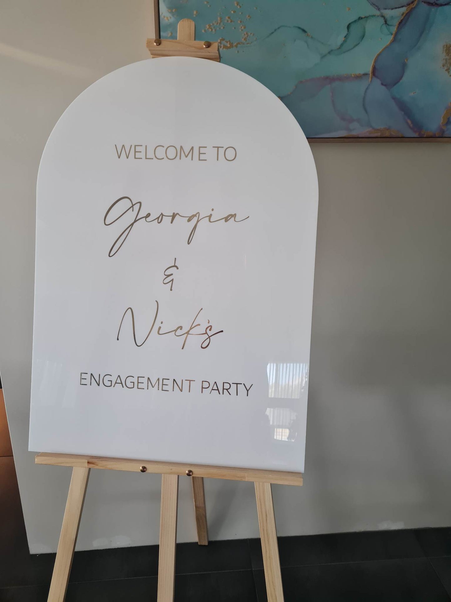 Engagement Welcome Sign