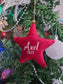 Personalised Velvet Star Decoration