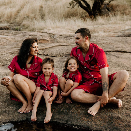 Ladies Satin Short Set PJ's - Red (stock is currently being used for Christmas range)