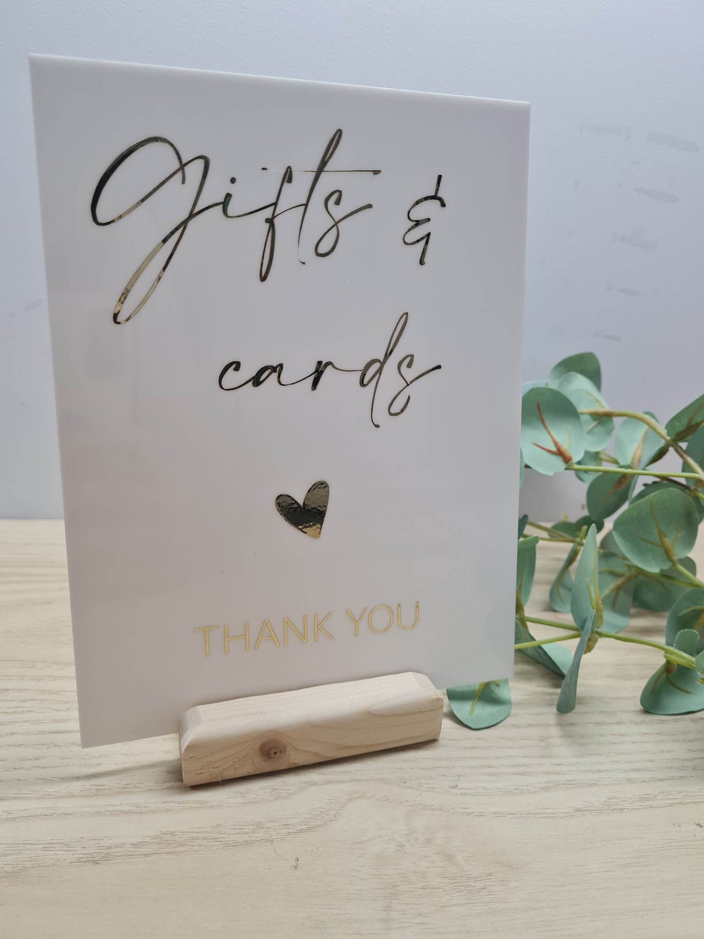 Gifts and Cards (Heart) Sign